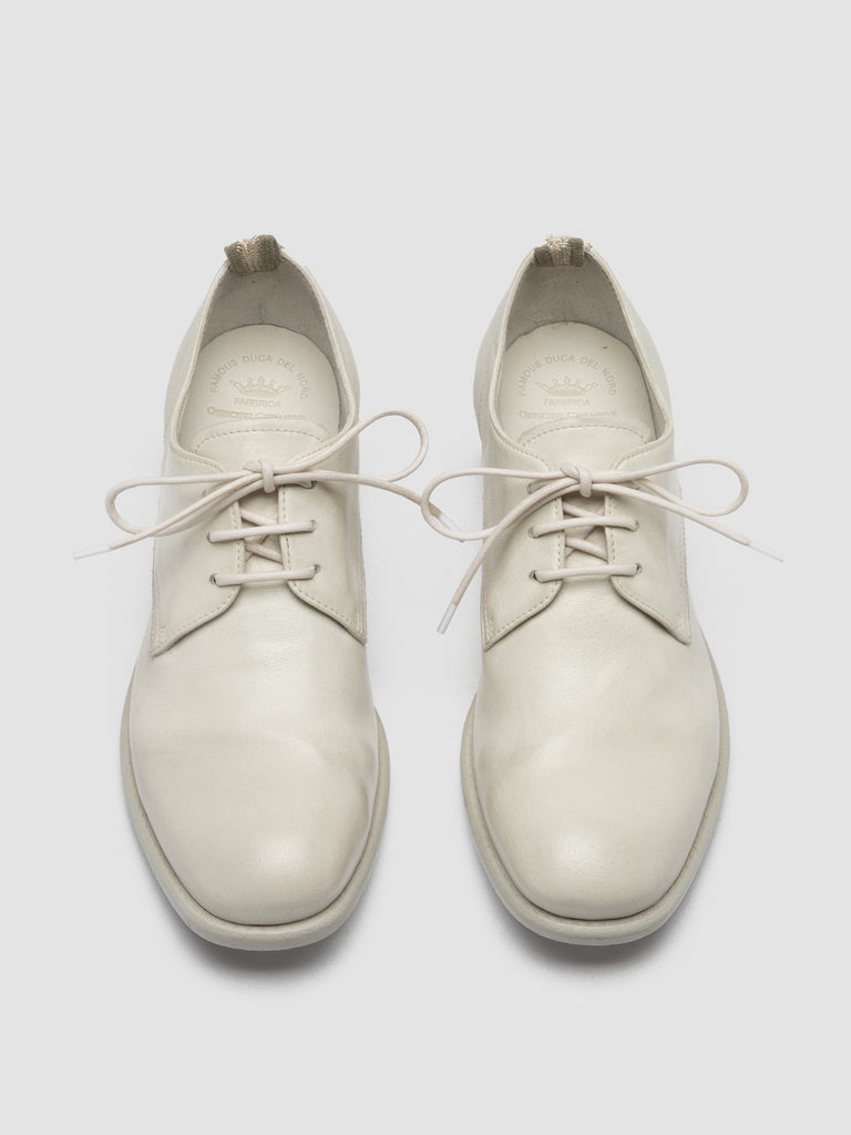 CALIXTE 064 - White Leather Derby Shoes Women Officine Creative - 2