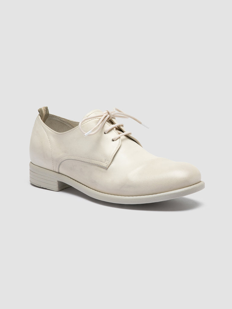 CALIXTE 064 - White Leather Derby Shoes Women Officine Creative - 3