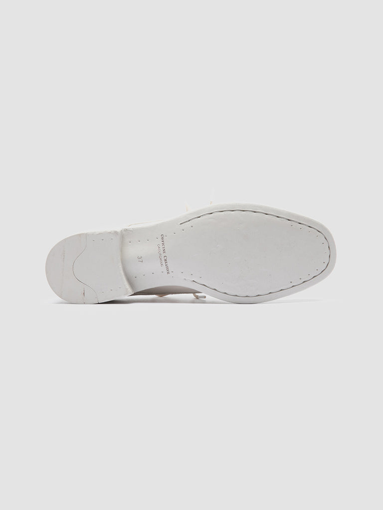 CALIXTE 064 - White Leather Derby Shoes Women Officine Creative - 5