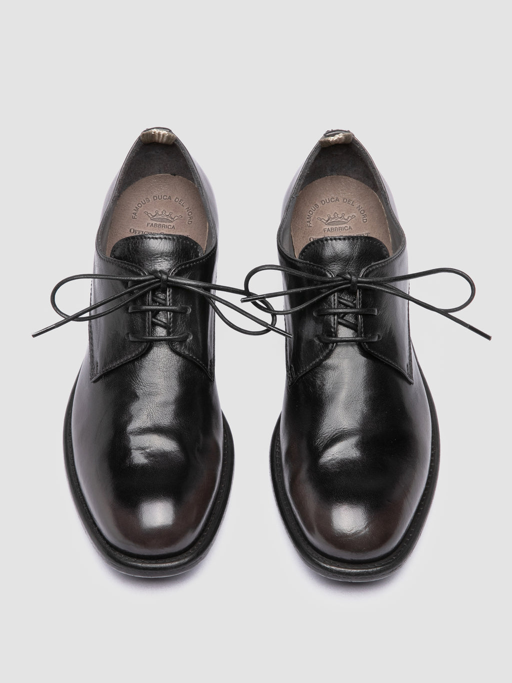 CALIXTE 068 - Burgundy Leather Derby Shoes Officine Creative - 2