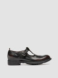 CALIXTE 071 - Burgundy Leather T-Bar Shoes Officine Creative - 1