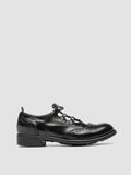 CALIXTE 084 - Black Leather Derby Shoes - thumb image 1,side view