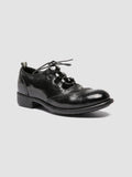 CALIXTE 084 - Black Leather Derby Shoes - thumb image 3,side view