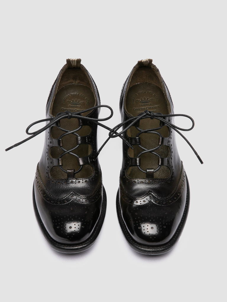 CALIXTE 084 – Schwarze Oxfordschuhe aus Leder