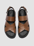 CHARRAT 006 - Brown Leather Sandals - thumb image 2,side view