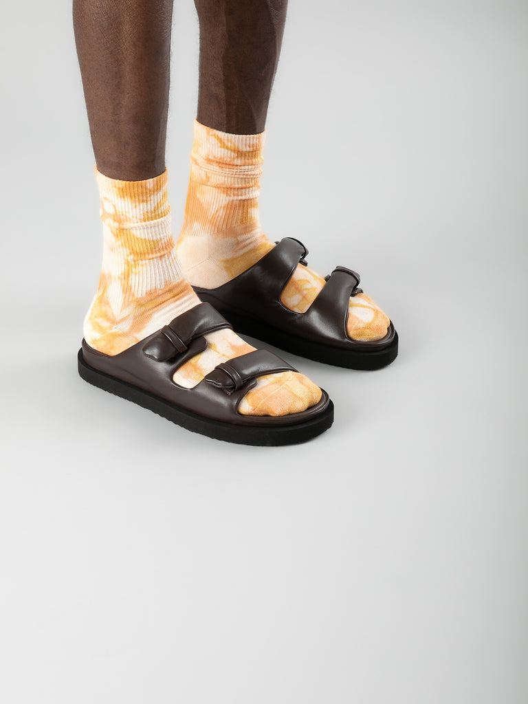 CHORA 001 - Brown Leather Sandals Men Officine Creative - 7