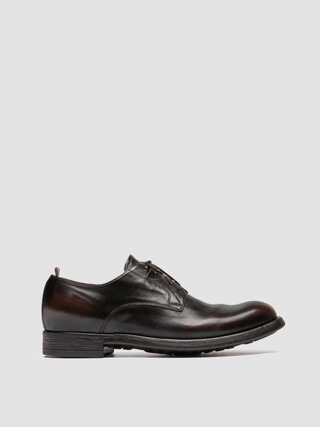 Men's Brown Leather Derby Shoes: CHRONICLE 001 – Officine Creative