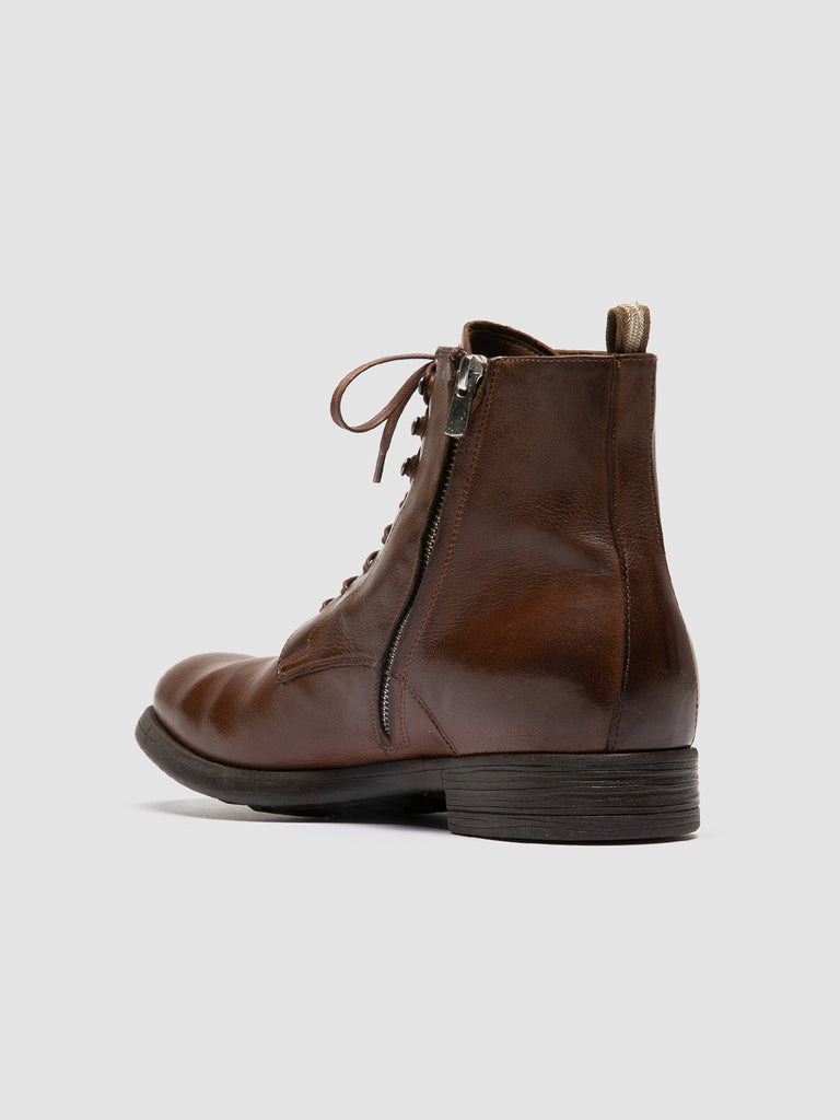 CHRONICLE 004 - Brown Leather Lace Up Boots men Officine Creative - 4