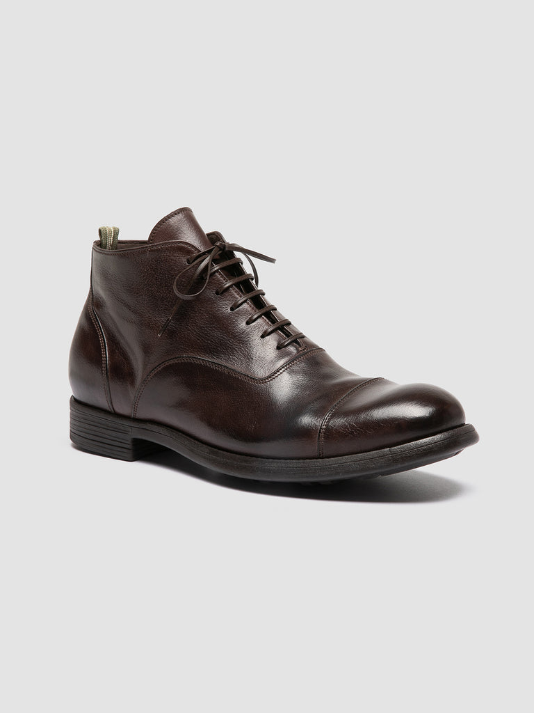 CHRONICLE 057 - Brown Leather Lace Up Boots men Officine Creative - 3