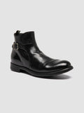 CHRONICLE 068 - Black Leather Zipped Boots Men Officine Creative - 3