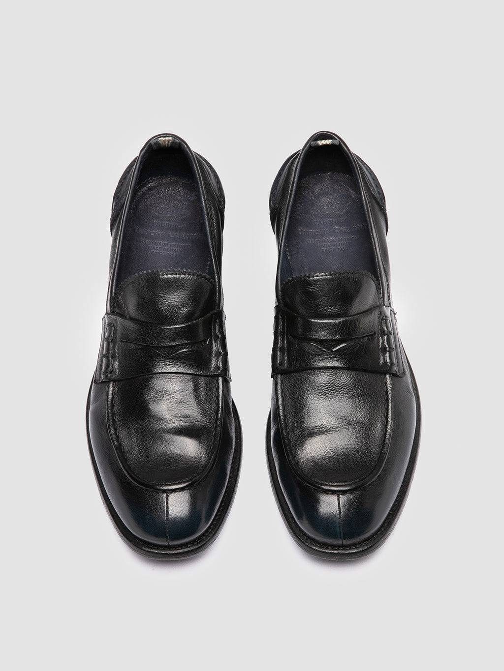 CHRONICLE 144 - Black Leather Penny Loafers