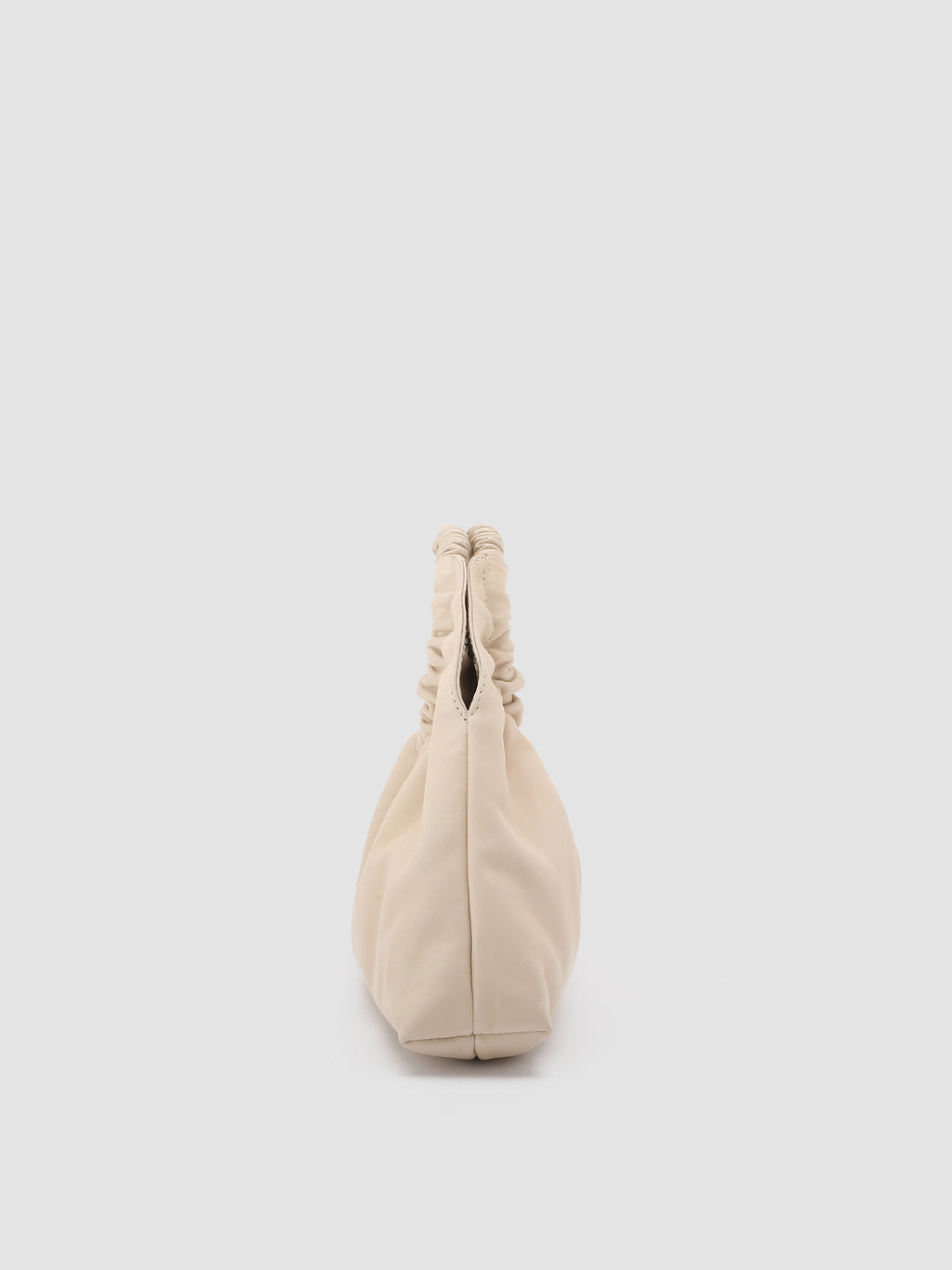 CIRCLE 14 - Ivory Leather Clutch Bag