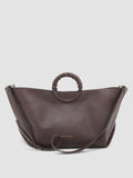 CIRCLE 15 - Brown Leather Handle Bag