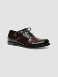 GEMSTONE 001 - Brown Leather Derby Shoes - thumb image 3,side view