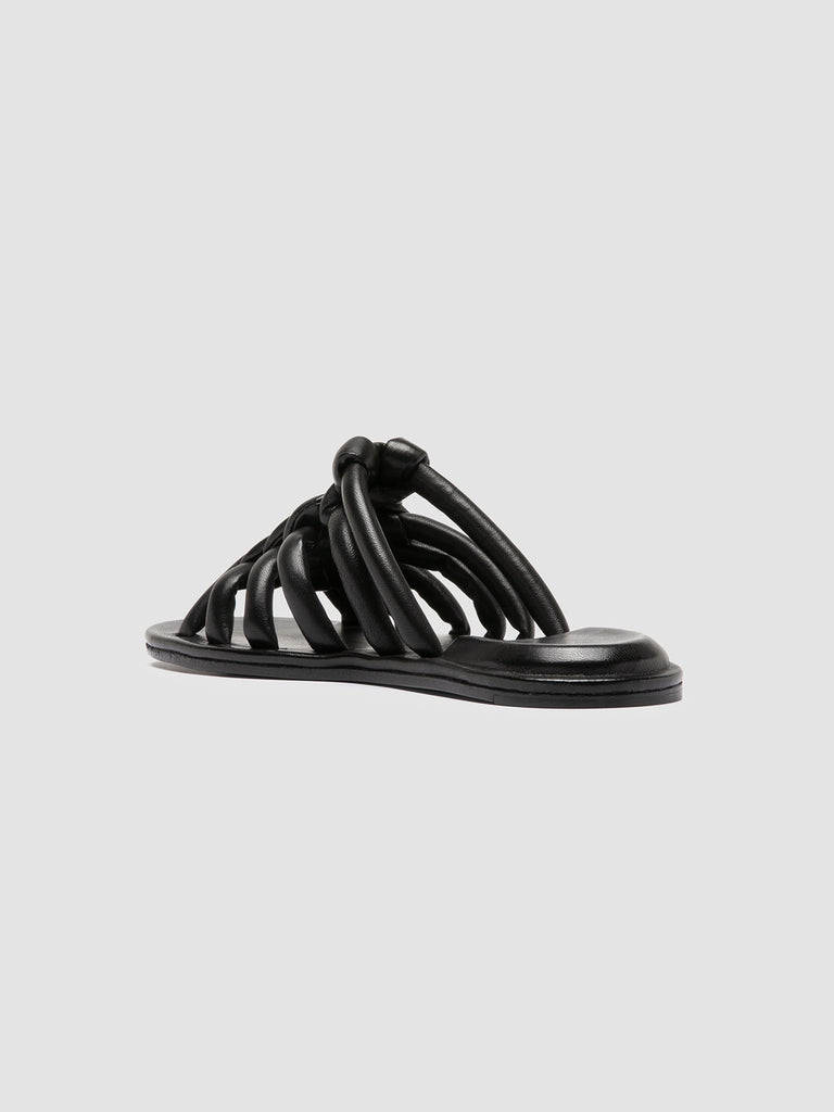 CYBILLE 016 - Black Leather Slide Sandals Women Officine Creative - 4