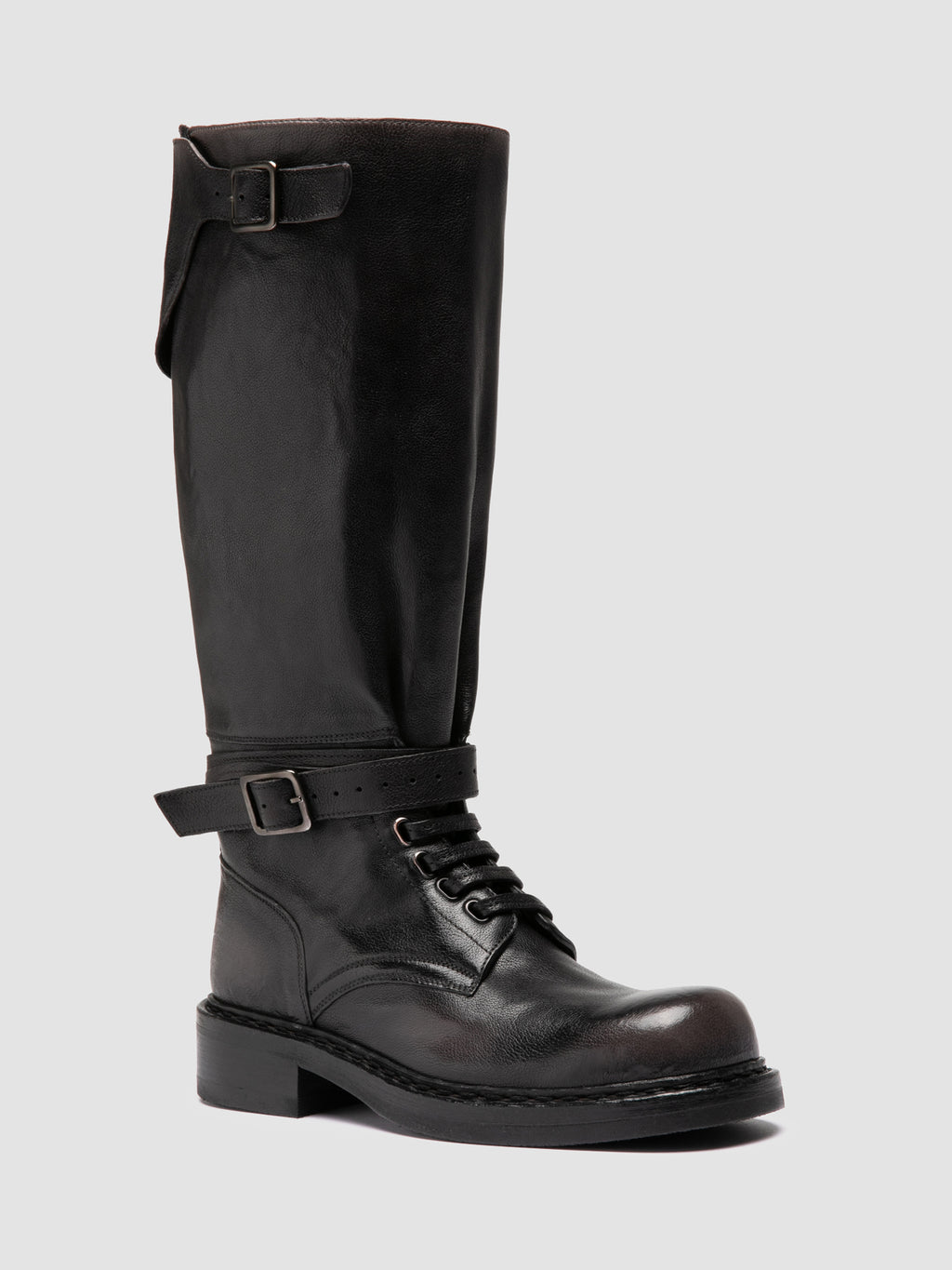 DAKOTA 003 - Grey Leather Pull-On Boots Officine Creative - 3