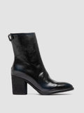 DELICE 002 - Black Leather Zip Boots