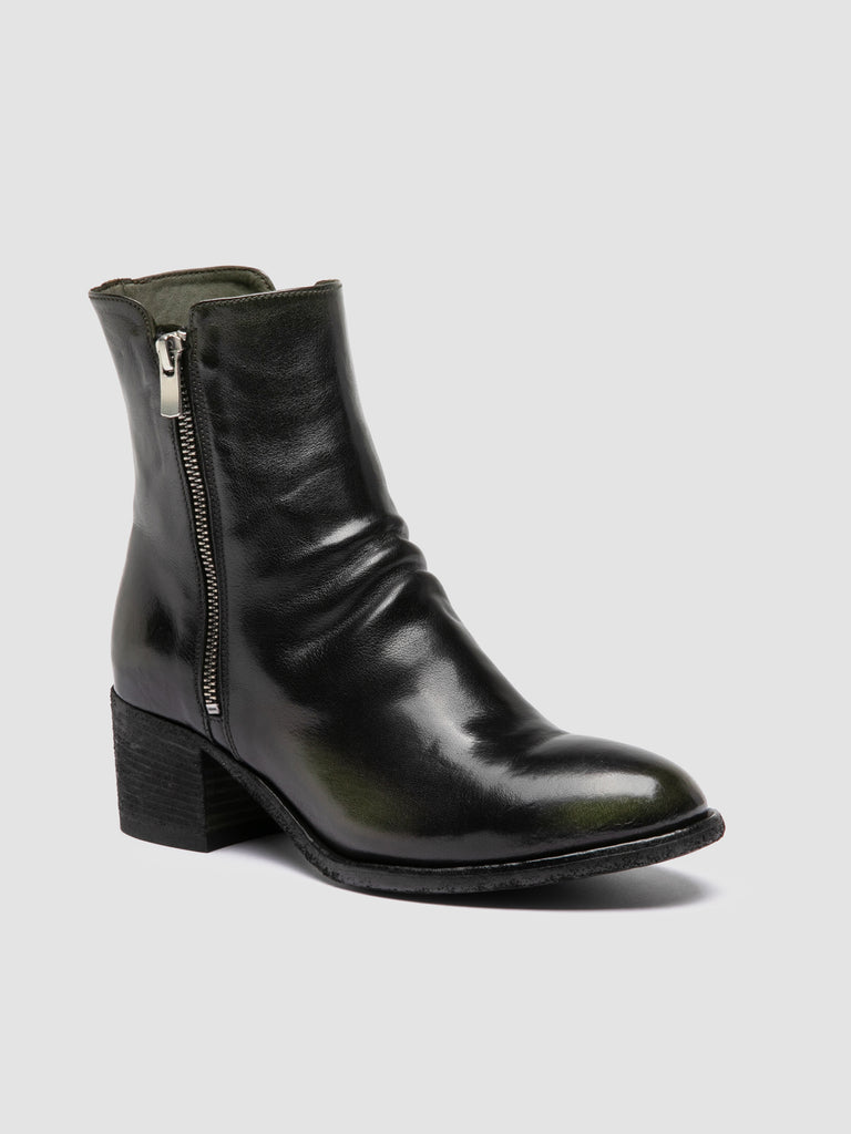 DENNER 103 - Green Leather Booties Officine Creative - 3