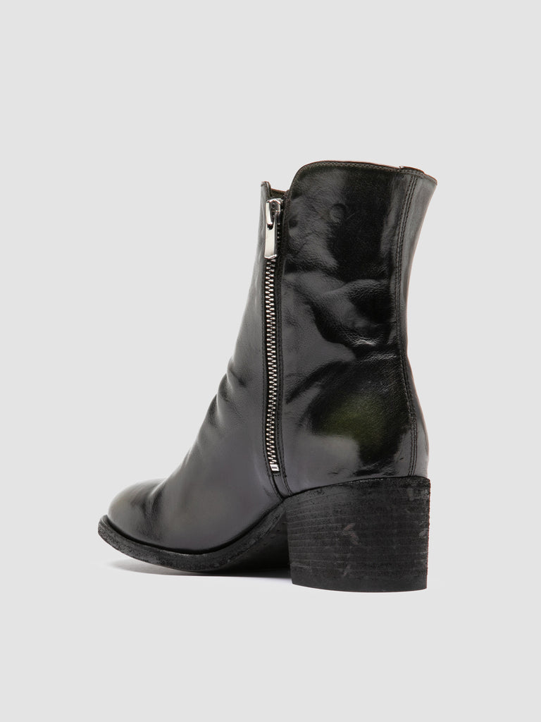 DENNER 103 - Green Leather Booties Officine Creative - 4