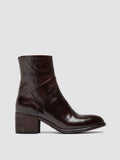 DENNER 107 - Burgunderrote Lederstiefel mit Reißverschluss - thumb image 1,side view