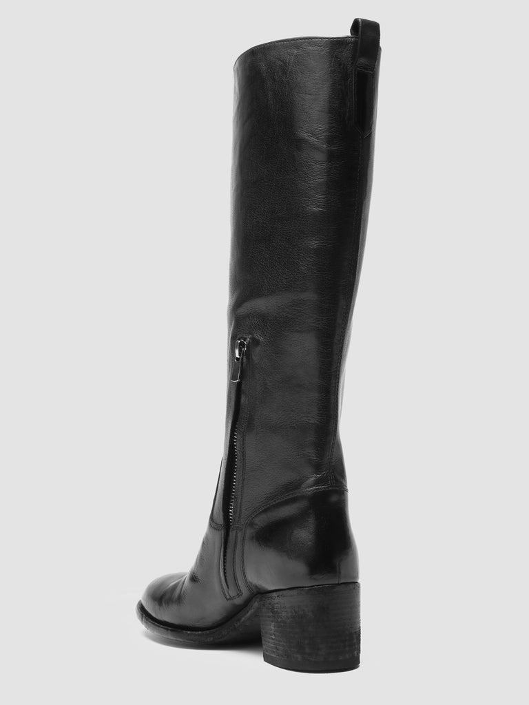 DENNER 116 - Black Leather Zip Boots women Officine Creative - 4