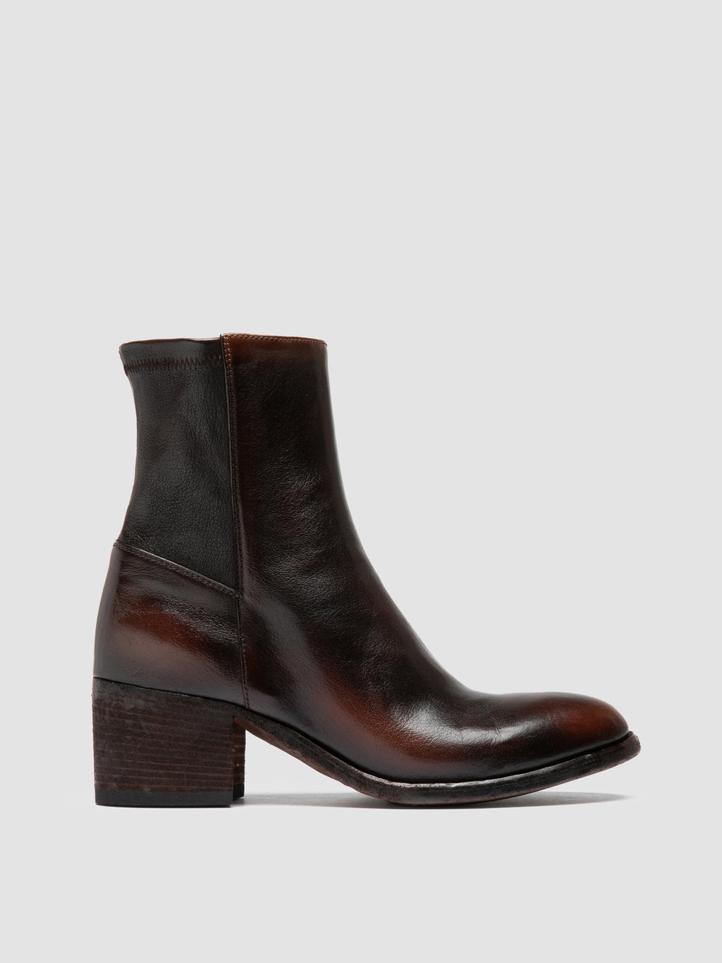 DENNER 127 - Brown Leather Zipped Boots Officine Creative - 1