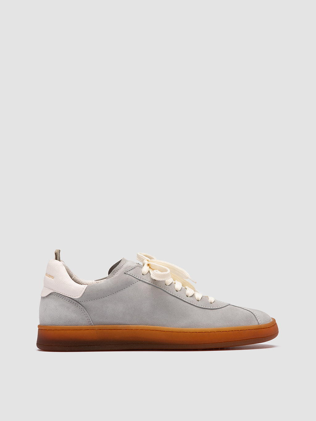 DESTINY 101 - Grey Leather and Suede Low Top Sneakers