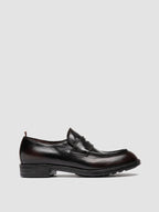 DIARY 001 - Schwarze Penny-Loafer aus Leder