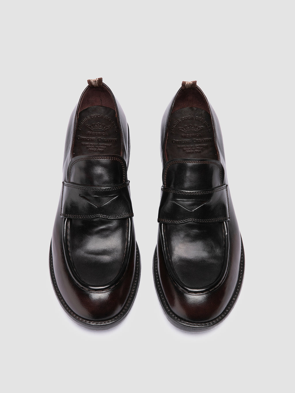 DIARY 001 - Black Leather Penny Loafers - image 2,side view