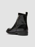 DIARY 008 - Black Leather Zip Boots - thumb image 4,side view
