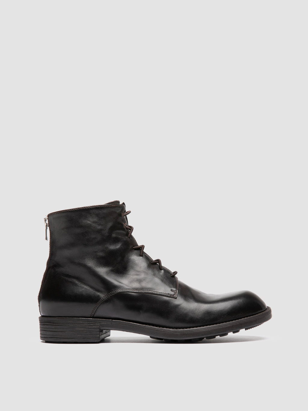 DIARY 010 - Brown Leather Zipped Boots Officine Creative - 1