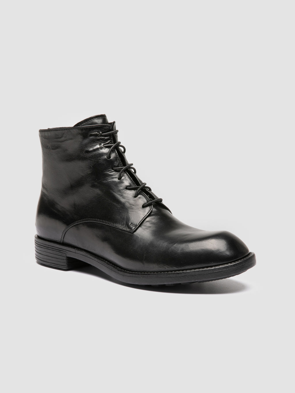 DIARY 010 - Black Leather Zipped Boots Officine Creative - 3