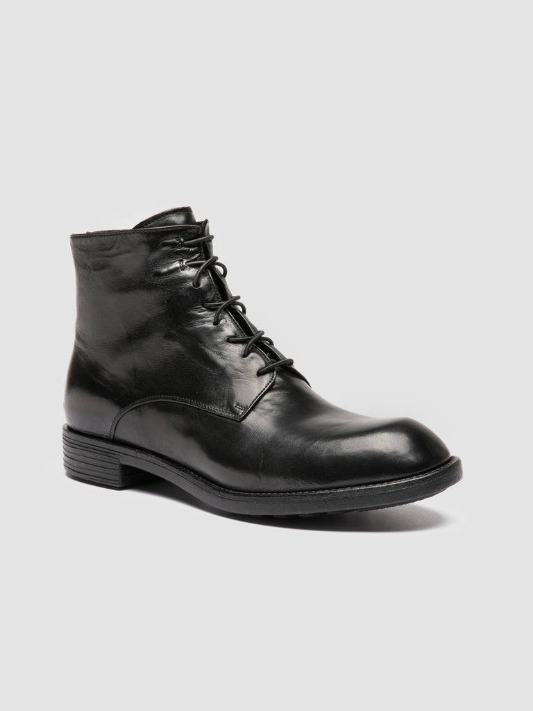DIARY 010 - Black Leather Zipped Boots Officine Creative - 3