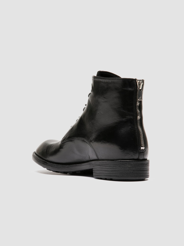 DIARY 010 - Black Leather Zipped Boots Officine Creative - 4