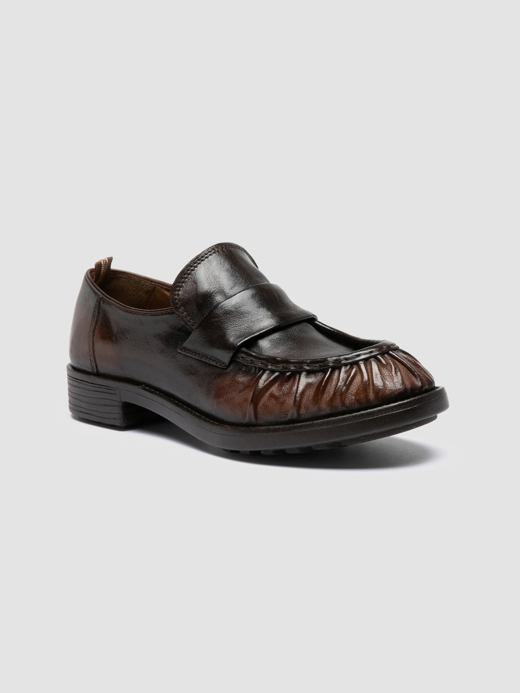 DIARY 101 - Brown Leather Penny Loafers Officine Creative - 3
