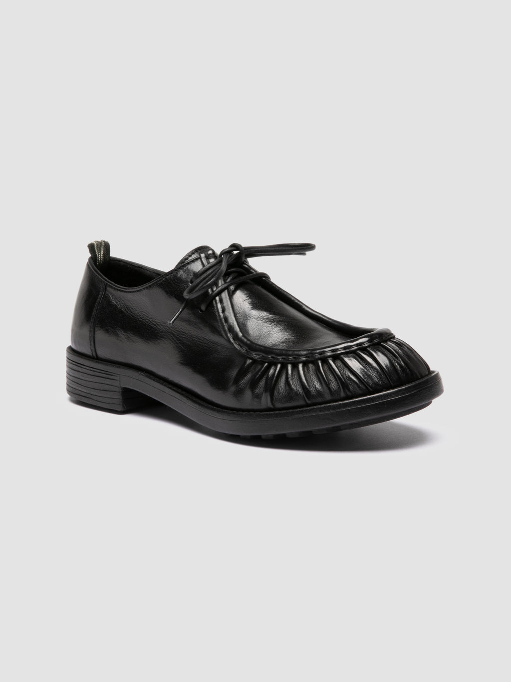 DIARY 102 - Black Leather Derby Shoes Officine Creative - 3