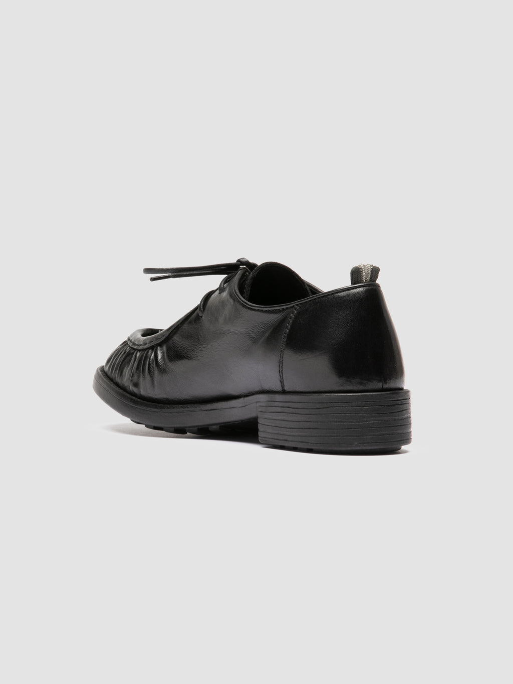 DIARY 102 - Black Leather Derby Shoes Officine Creative - 4
