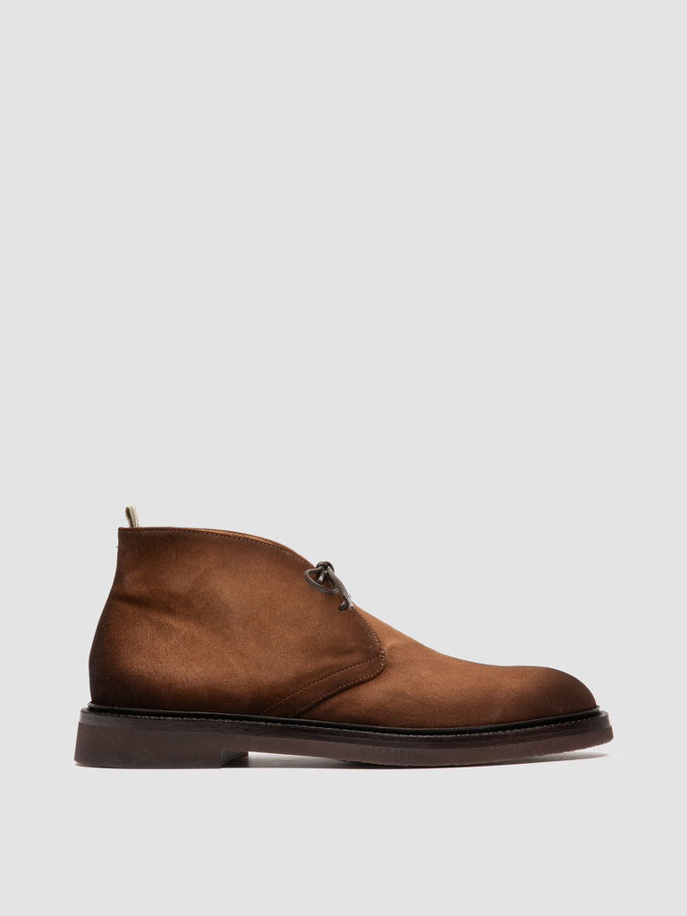 DUDE FLEXI 004 – Braune Chukka-Stiefel aus Wildleder