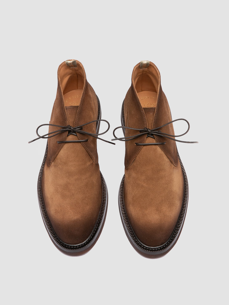DUDE FLEXI 004 – Braune Chukka-Stiefel aus Wildleder