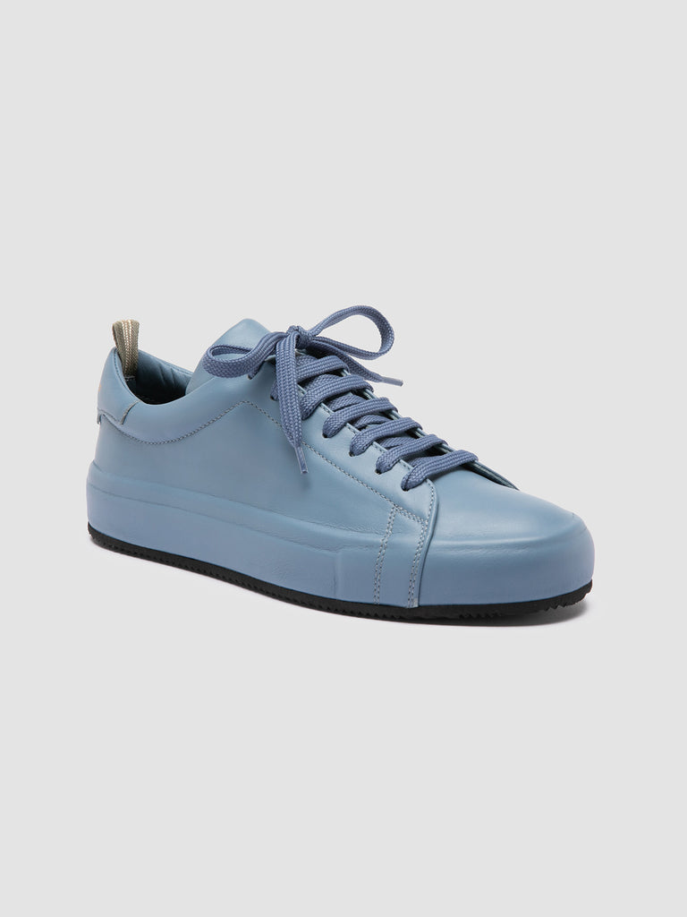 EASY 101 - Blue Leather Low Top Sneakers Women Officine Creative - 3