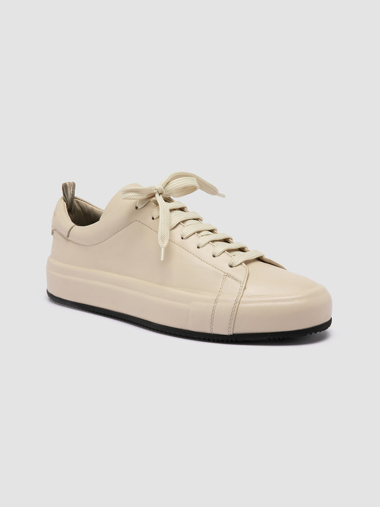 EASY 101 - Ivory Leather Low Top Sneakers Women Officine Creative - 3
