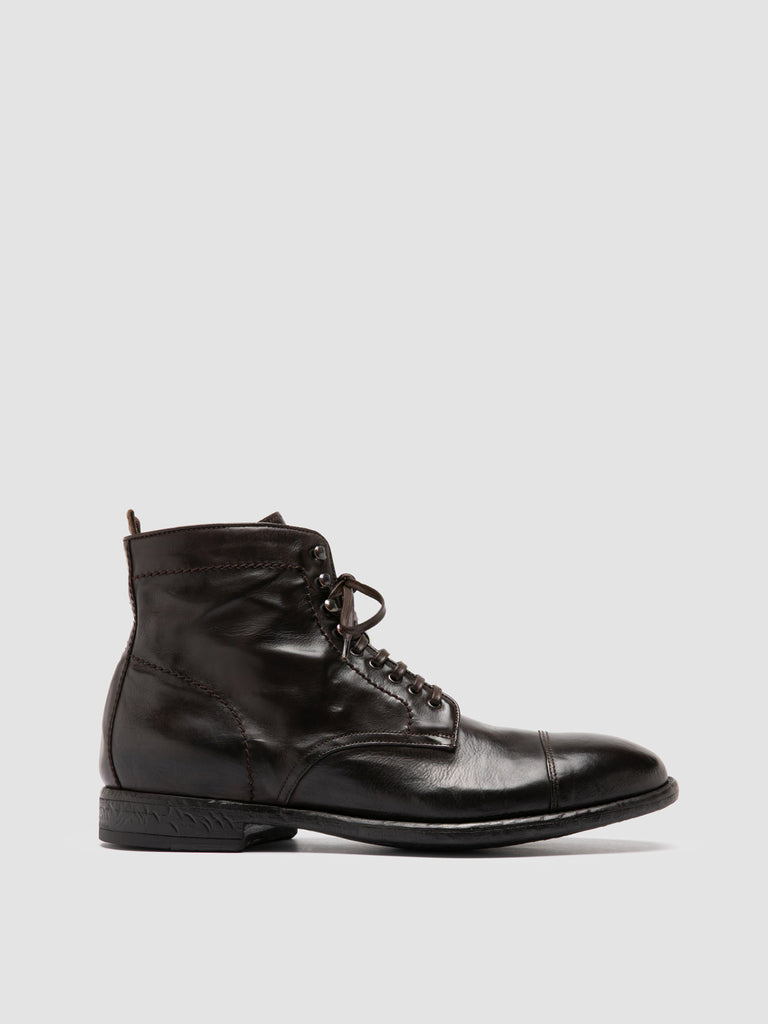 EMORY CAOU 014 - dunkelbraune Lederstiefel