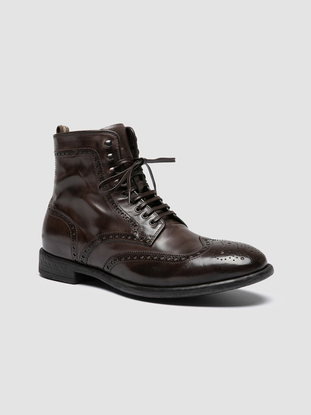 EMORY CAOU 016 - dunkelbraune Lederstiefel