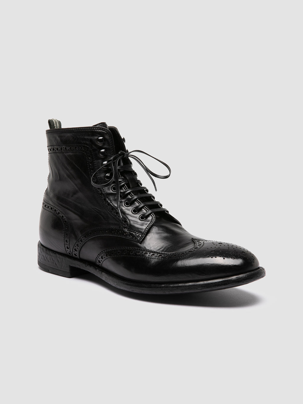 EMORY CAOU 016 - schwarze Lederstiefel