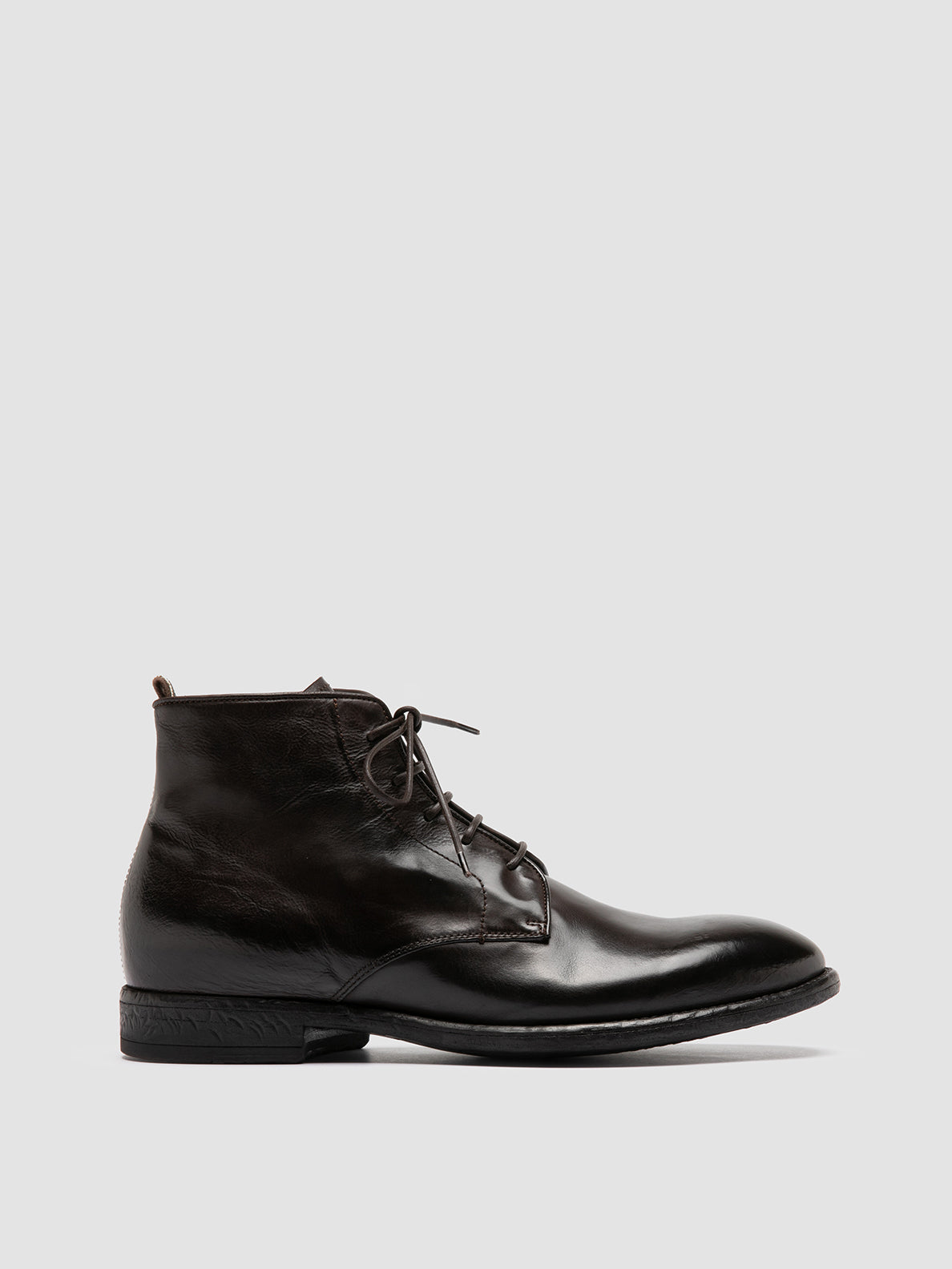 Men's Brown Leather Ankle Boots: EMORY 023 – Officine Creative EU