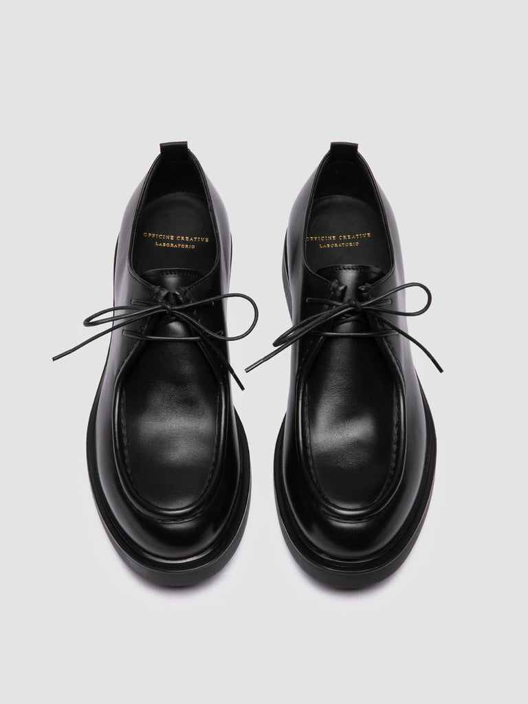 ENGINEER 002 - Black Leather Derby Shoes