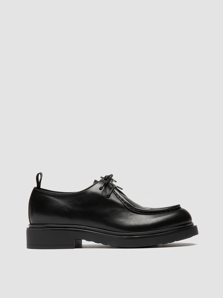 ENGINEER 102 - Black Leather Derby Shoes