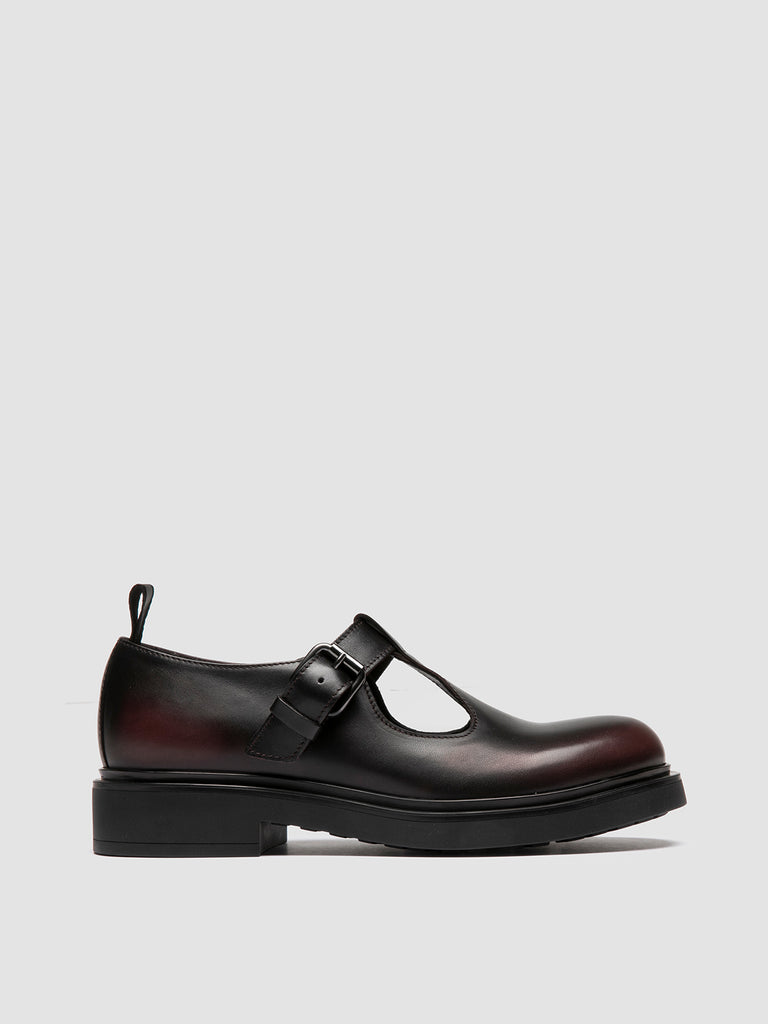 ENGINEER 103 - Black Leather T-Bar Shoes