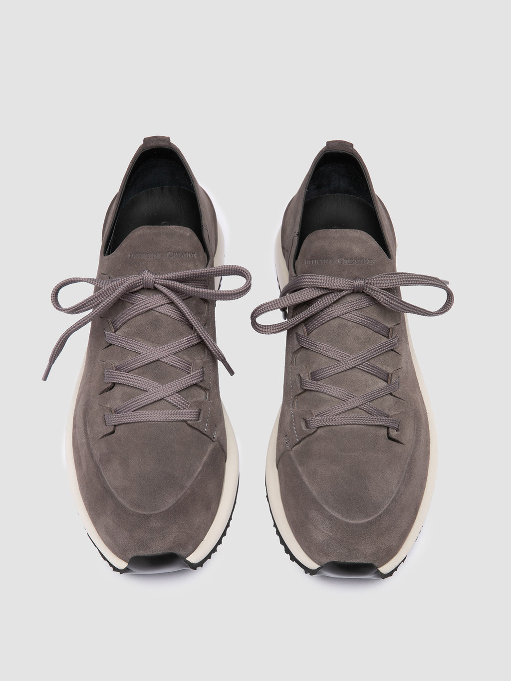 ENTIRE 001 - Grey Suede Sneakers Officine Creative - 2
