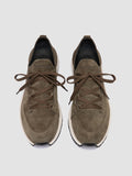 ENTIRE 001 - Grüne Low-Top-Sneakers aus Wildleder - thumb image 2,side view